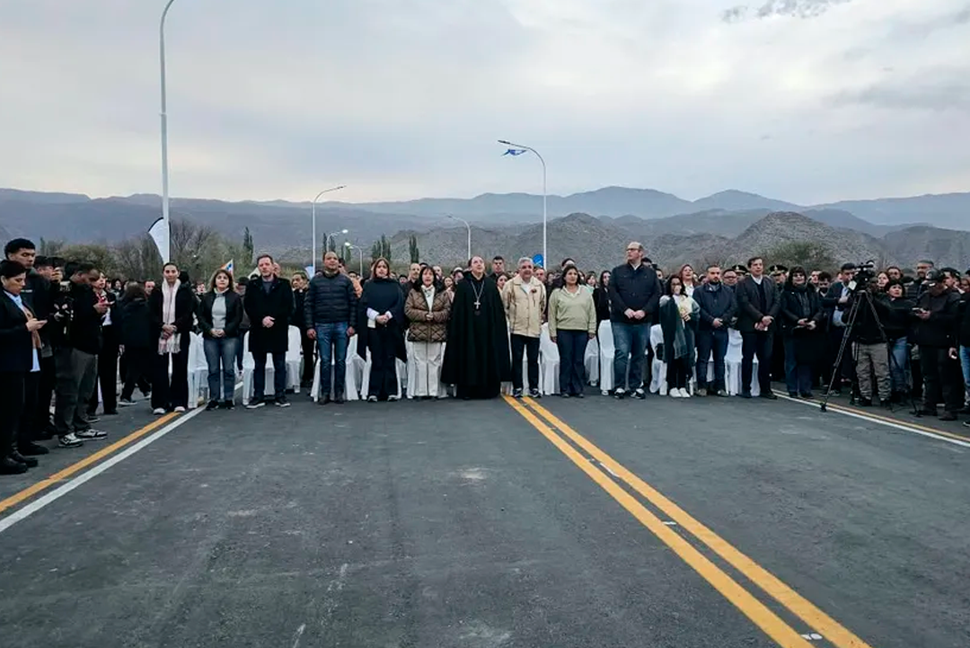 Así fue la inauguración del puente más largo de Catamarca sobre el río Santa María