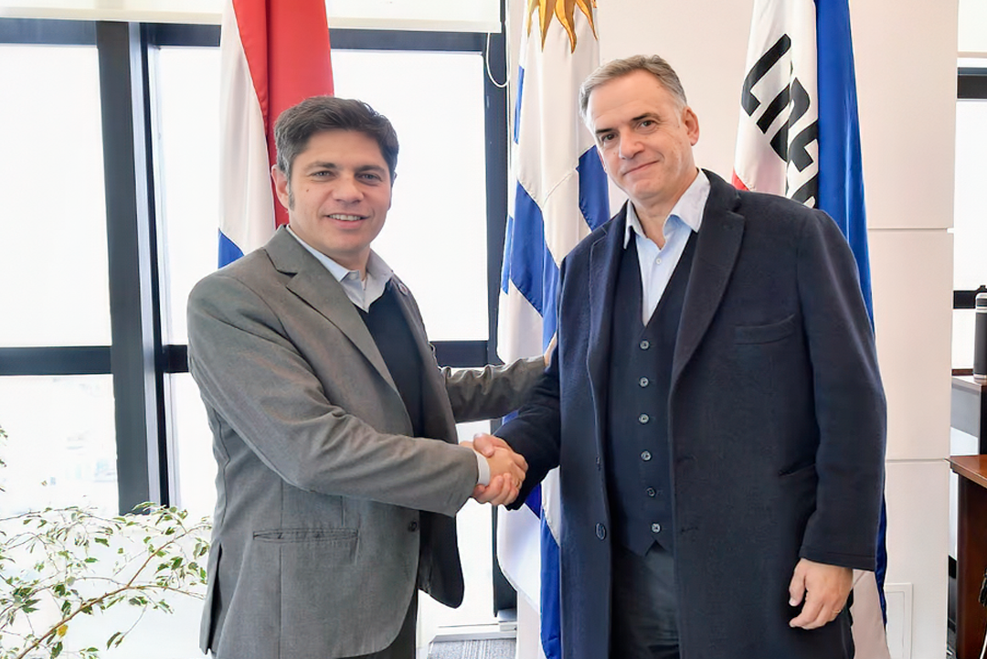 Kicillof cerró acuerdos en Uruguay y cruzó a Milei por la ciencia y la crisis con Brasil