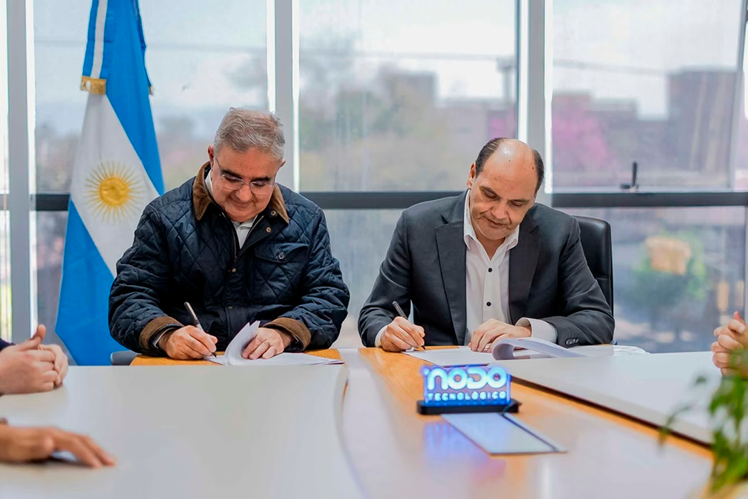 Jalil y Saadi firmaron un convenio para crear un Polo Minero en la zona sur de la Capital, sobre la avenida Bicentenario