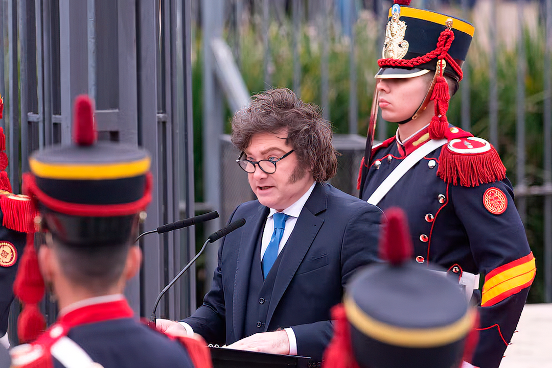 Milei reapareció en el homenaje a San Martín: "La libertad se enfrenta a un nuevo conjunto de enemigos internos y externos"